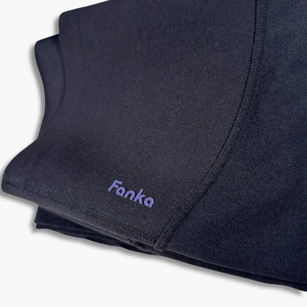 FANKA Body Sculpt 7/8 Leggings M Black High Rise Reversible Compression Yoga - Picture 5 of 14